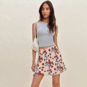 Reformation Brandy skirt strawberry jam size M BNWT